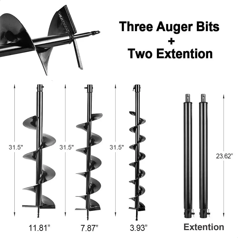 Post Hole Digger - -72cc Post Hole Digger 2-Stroke Petrol