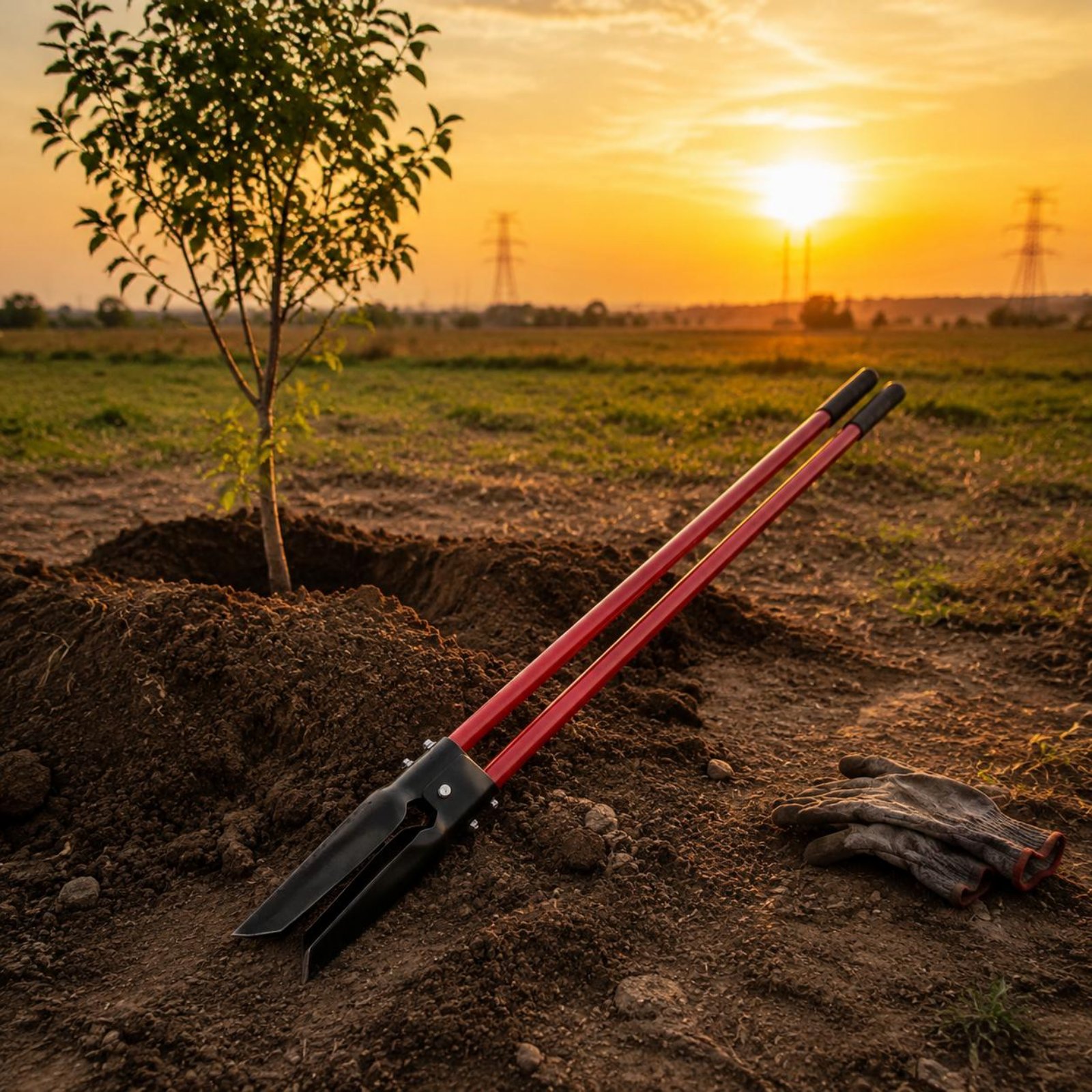 Post Hole Digger - 2 Pieces Post Hole Digger Tough