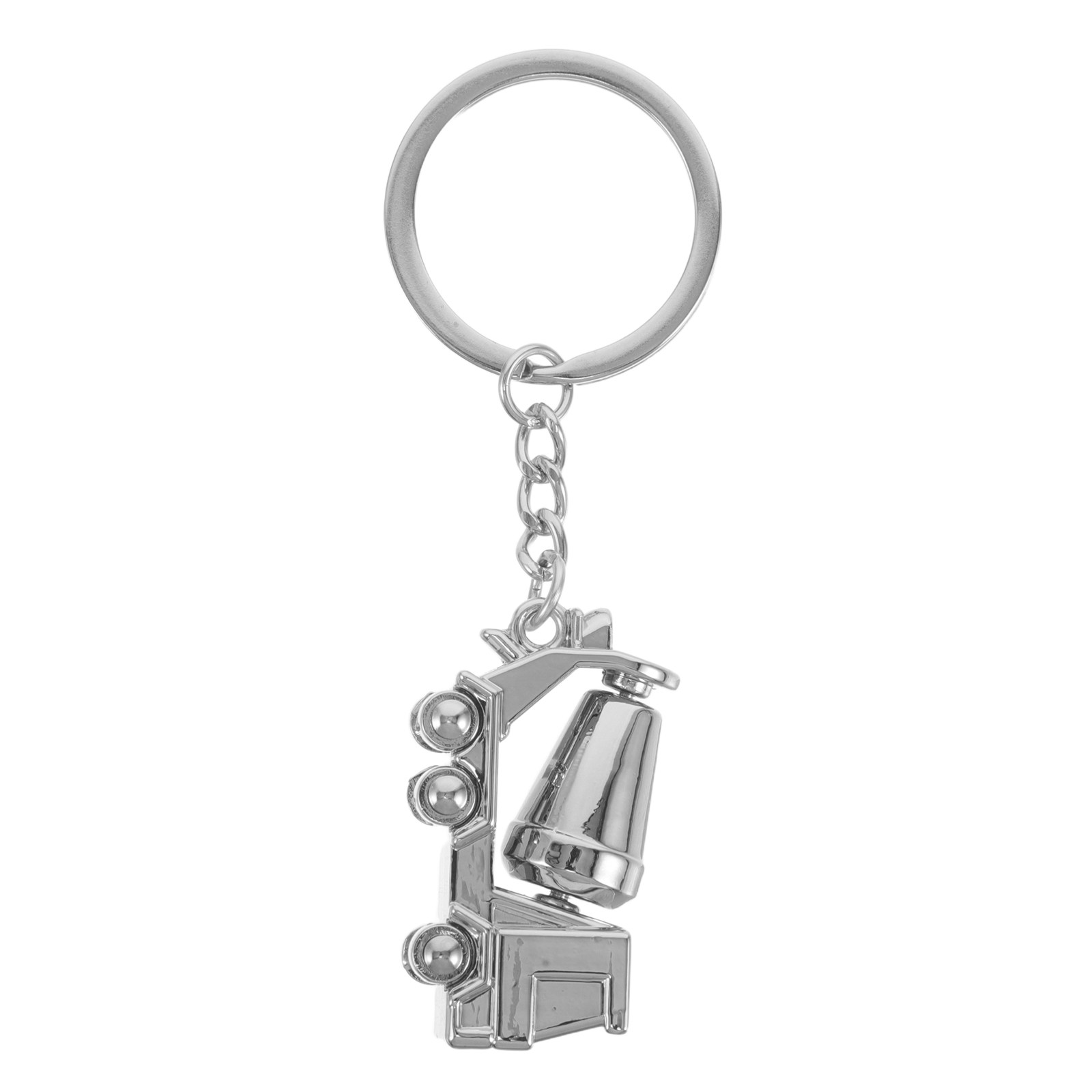 Heavy Equipment Key Ring - Alloy Concrete Mixer Truck Keychain 3D