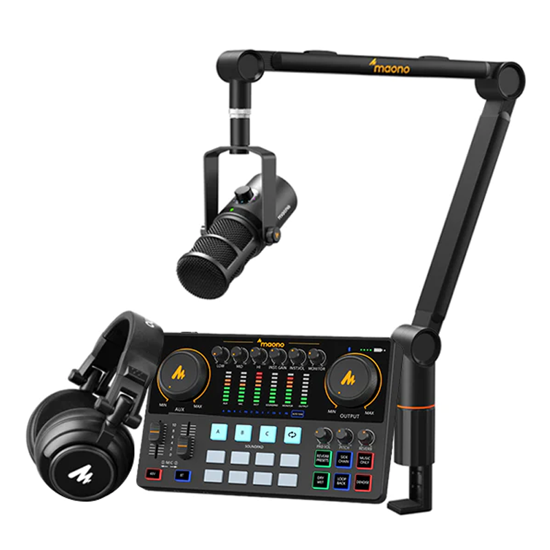 Heavy Equipment Bundle - MAONO PD400X XLR Dynamic Podcast Microphone