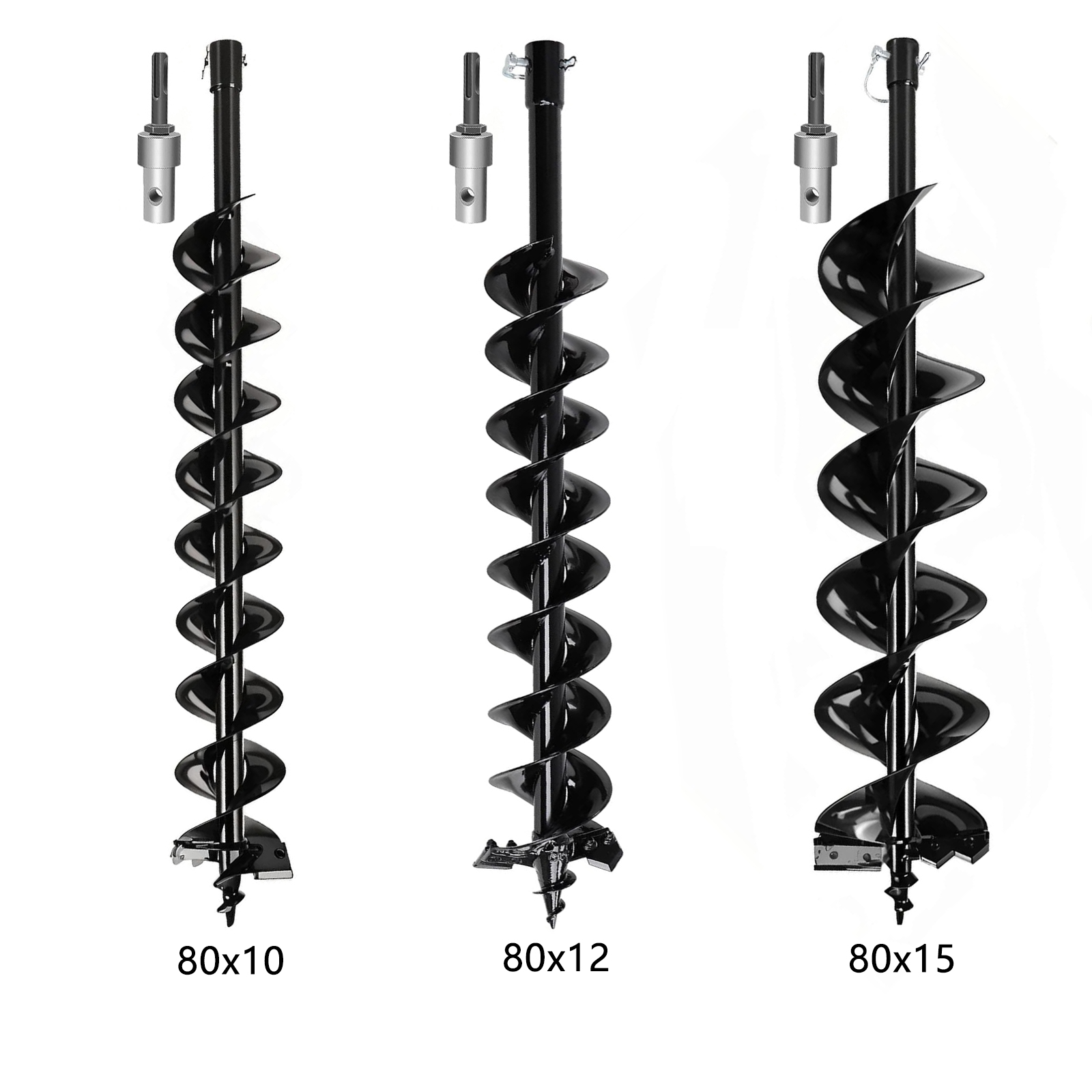 Post Hole Digger - 800mm Steel Earth Auger Garden Drill