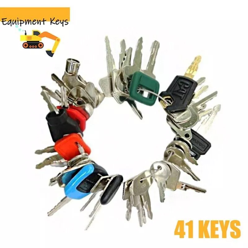 Heavy Equipment Bobcat - 41PCS Heavy Equipment Keys Set For