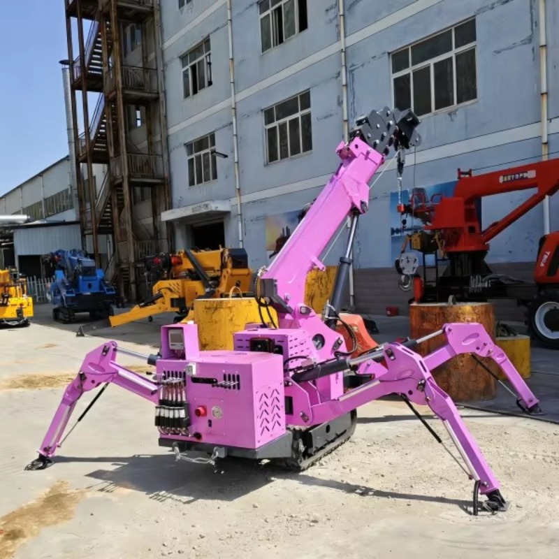Compact Crawler Boom Lift - 7Ton Remote Control Spider Crawler Crane