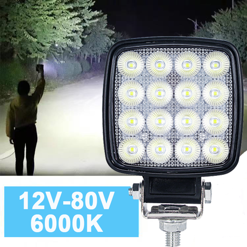 Heavy Equipment Supplies - 1PC 4 Inch 48W LED Work