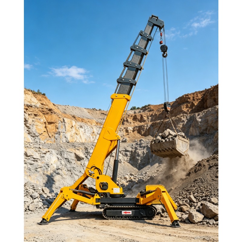 Compact Crawler Boom Lift - Electric Spider Crane Crawler Hydraulic Telescopic