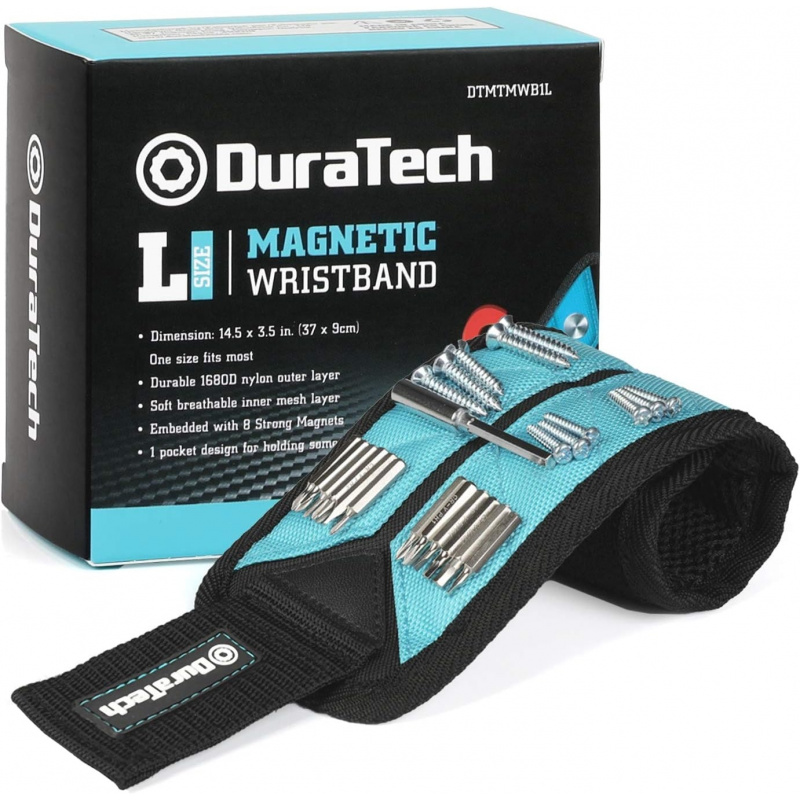 Magnetic Drill Press - DURATECH Magnetic Wristband, Strong Magnets for