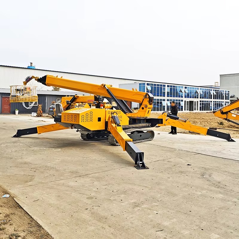 Compact Crawler Boom Lift - 8Ton Heavy Lifting Spider Crane 16m