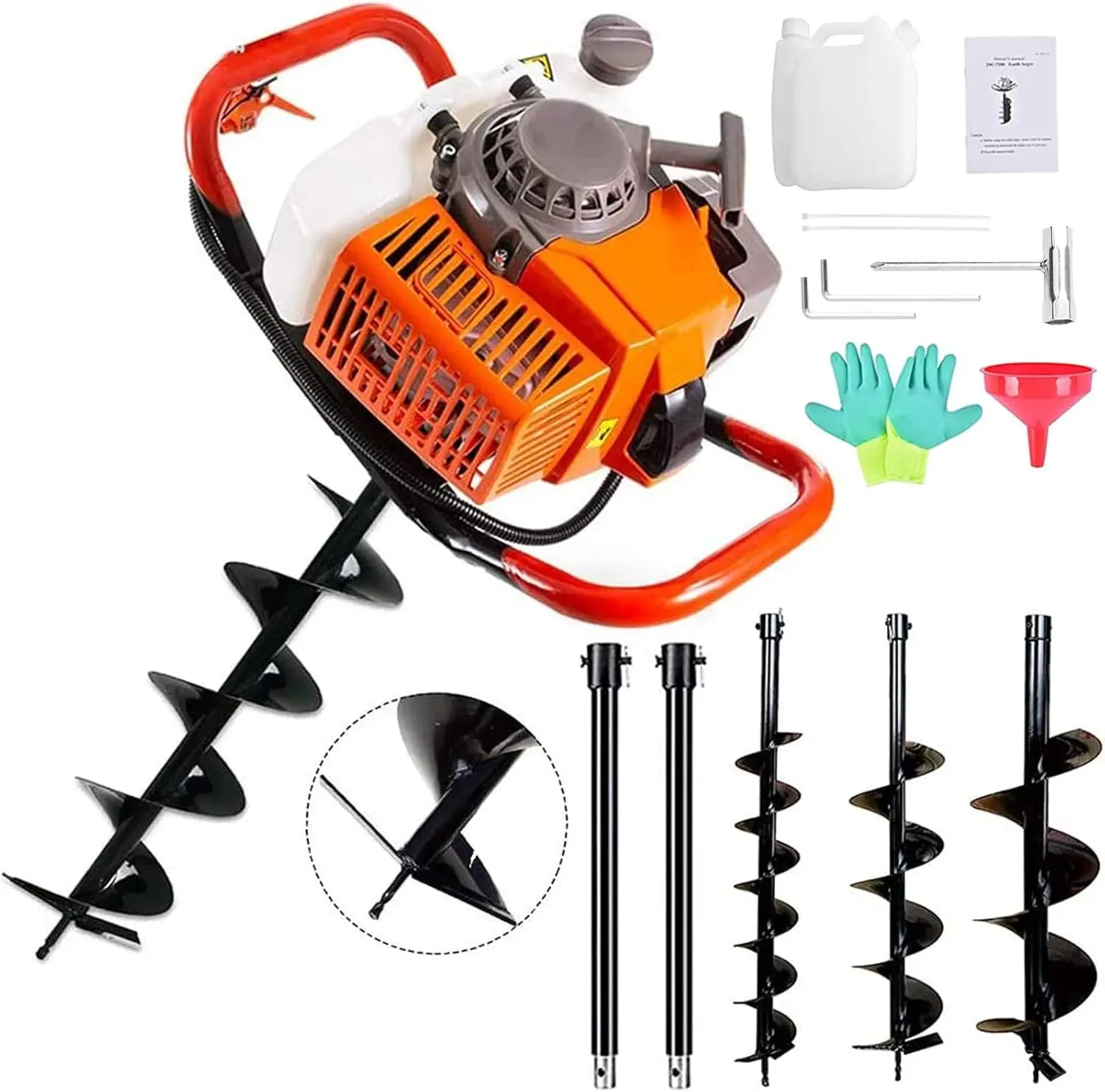 -72cc Post Hole Digger 2-Strok - Post Hole Digger 评论和价格