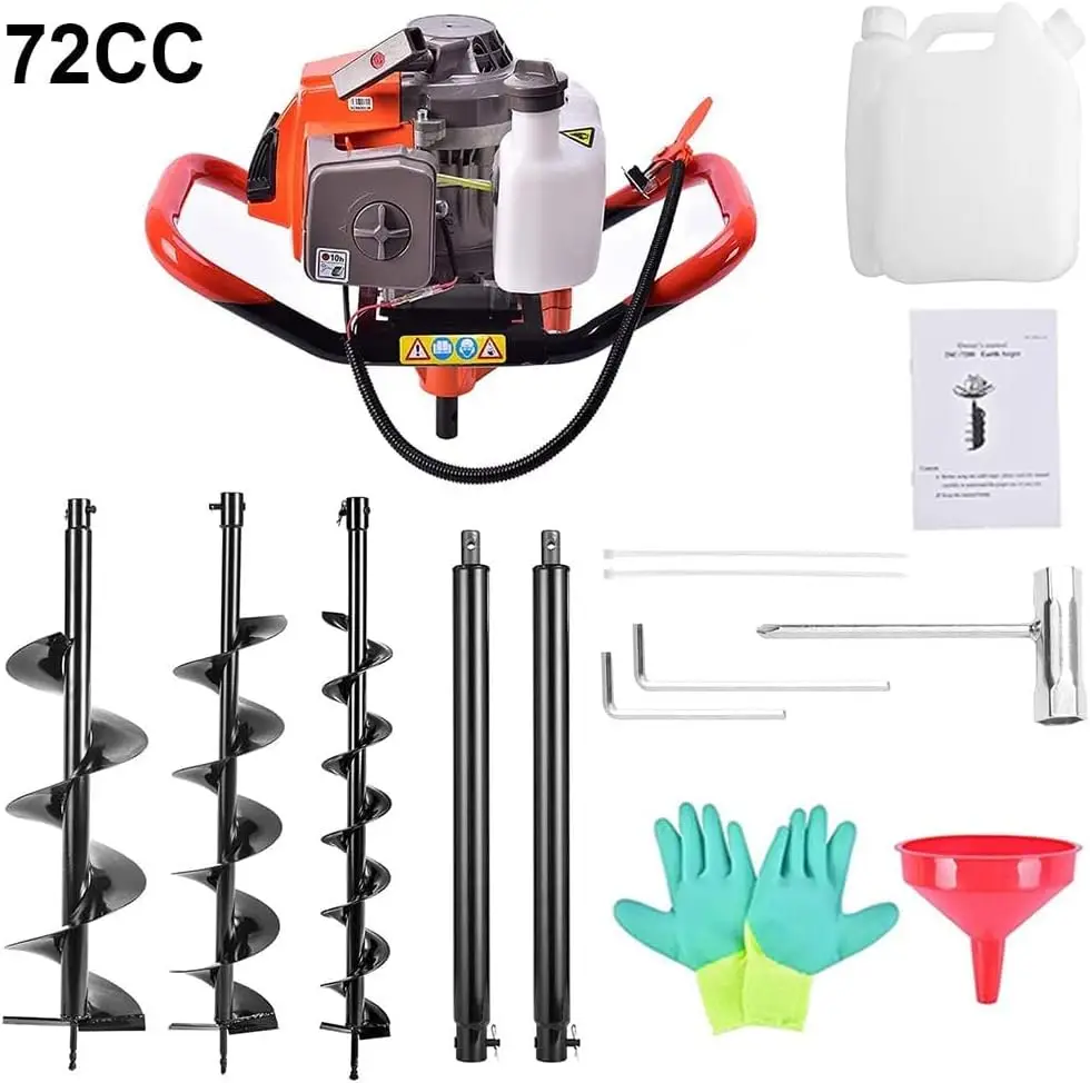-72cc Post Hole Digger 2-Strok - Post Hole Digger 评论和价格