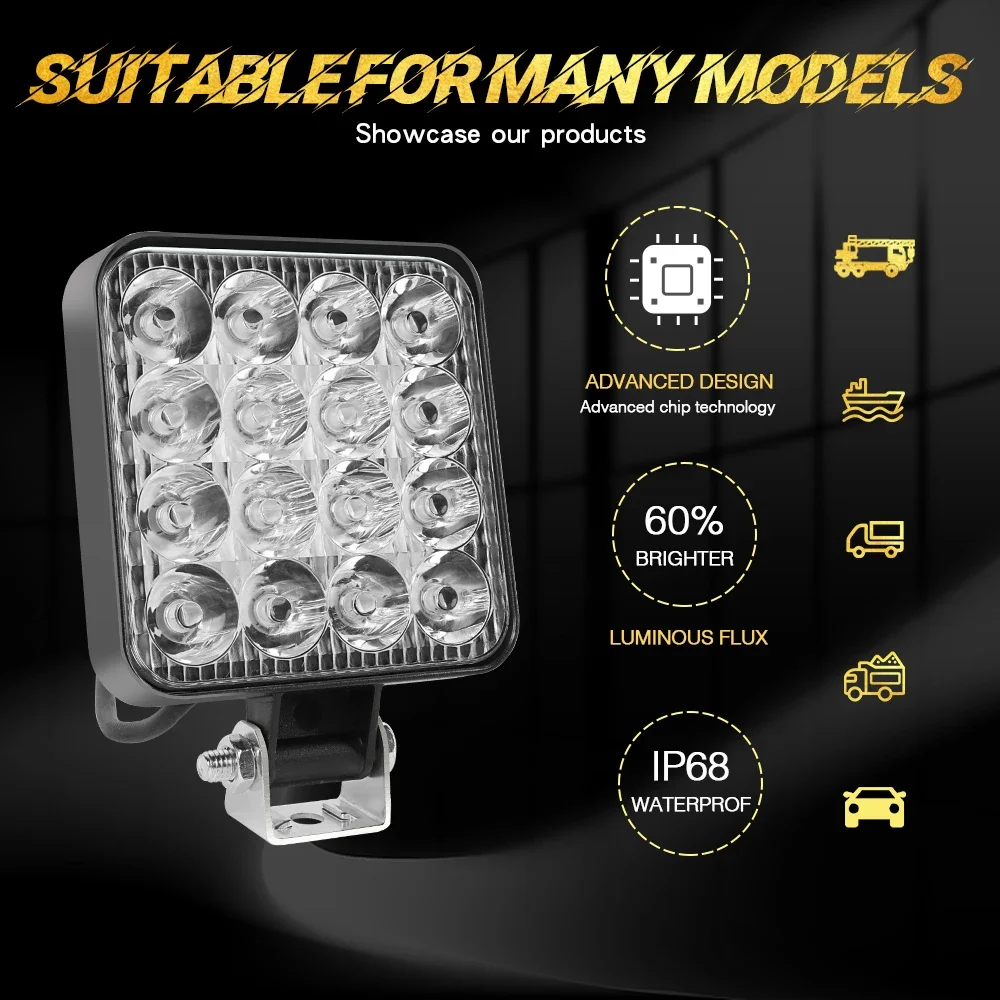 4PCS 4inch LED Work Light Pods - Heavy Equipment Supplies 评论和价格
