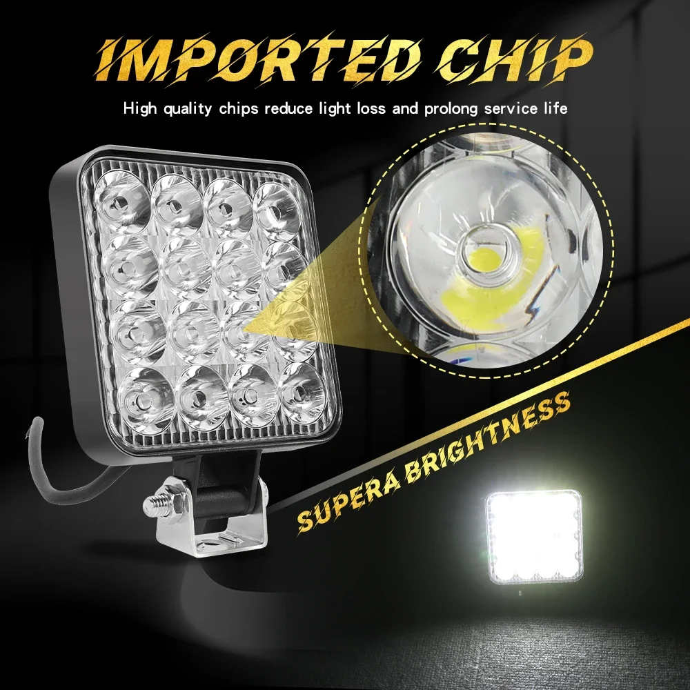 4PCS 4inch LED Work Light Pods - Heavy Equipment Supplies 评论和价格