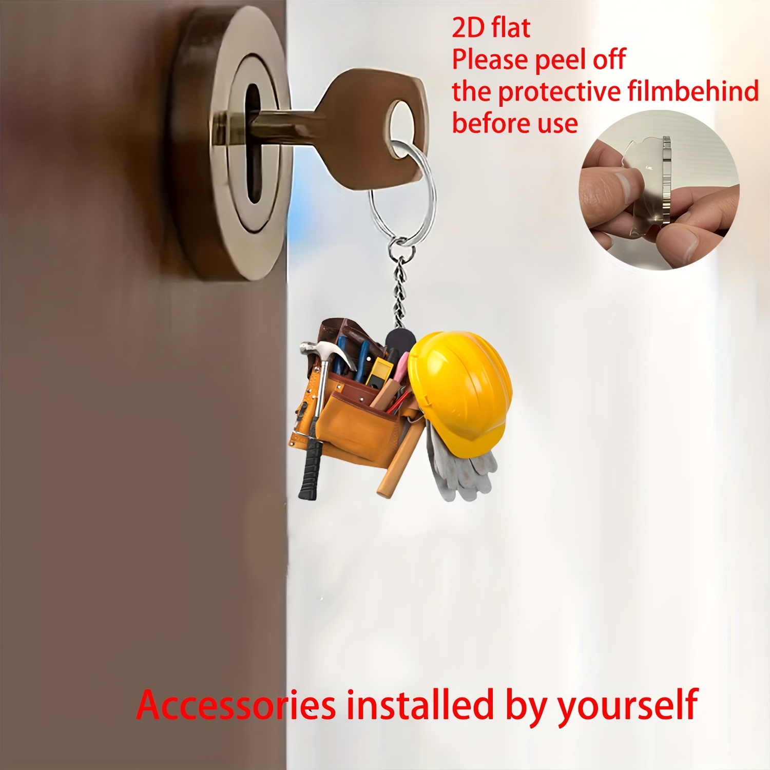2D Creative Toolkit Keychain A - Heavy Equipment Key Ring 评论和价格