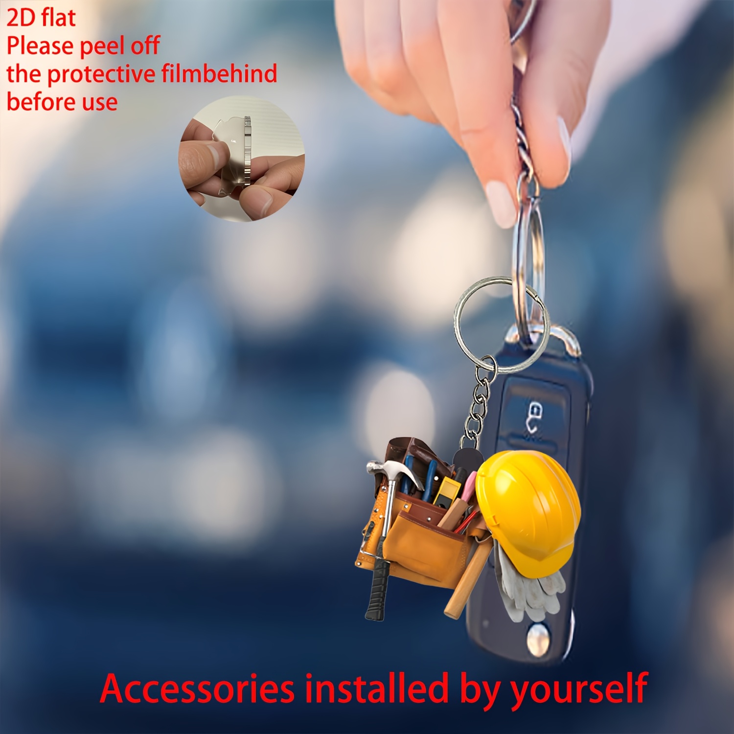 2D Creative Toolkit Keychain A - Heavy Equipment Key Ring 评论和价格