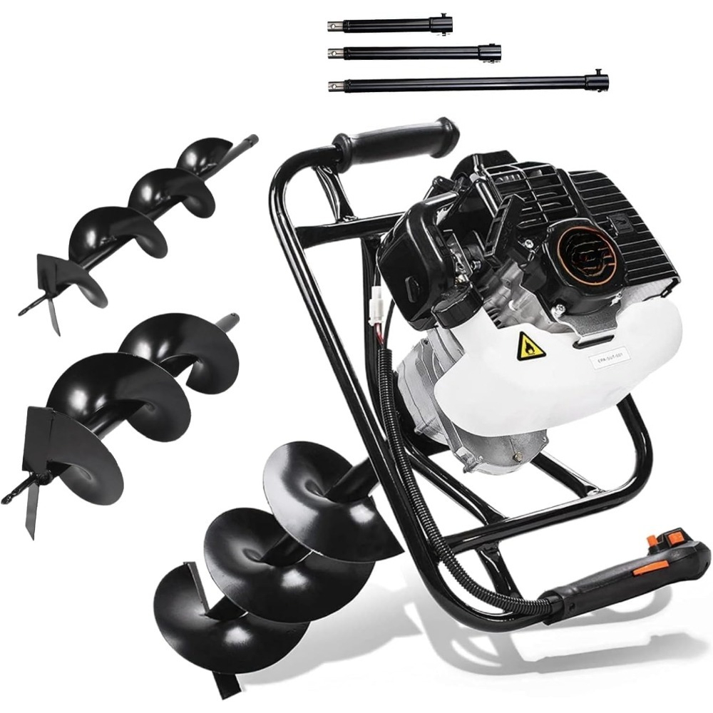 Gas Powered Earth Auger 52cc 1 - Post Hole Digger 评论和价格