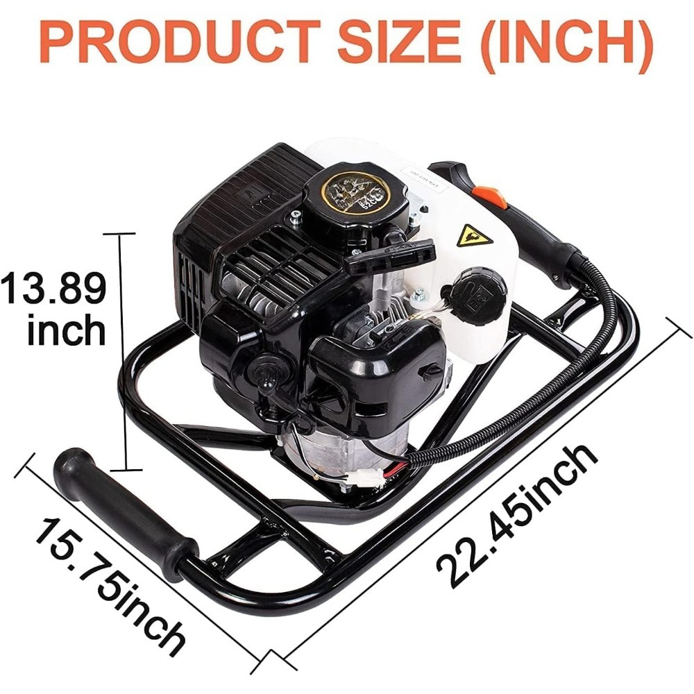Gas Powered Earth Auger 52cc 1 - Post Hole Digger 评论和价格