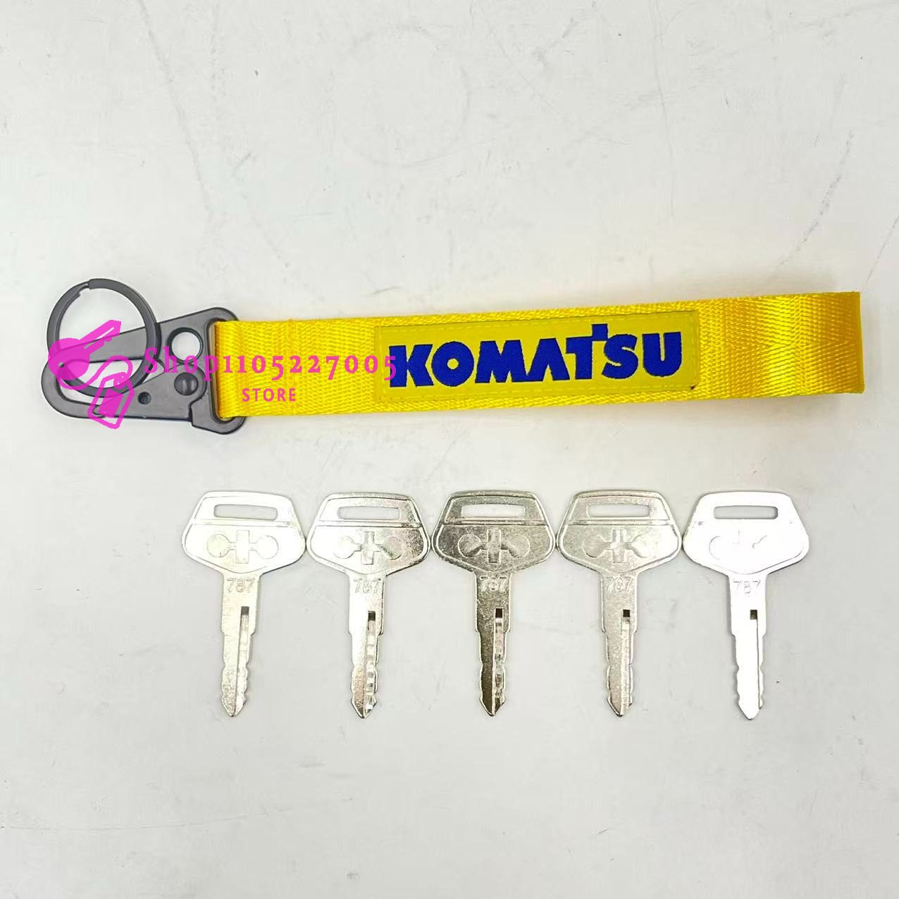 2/5/10PCS 787 Key for Komatsu  - Heavy Equipment Key Ring 评论和价格