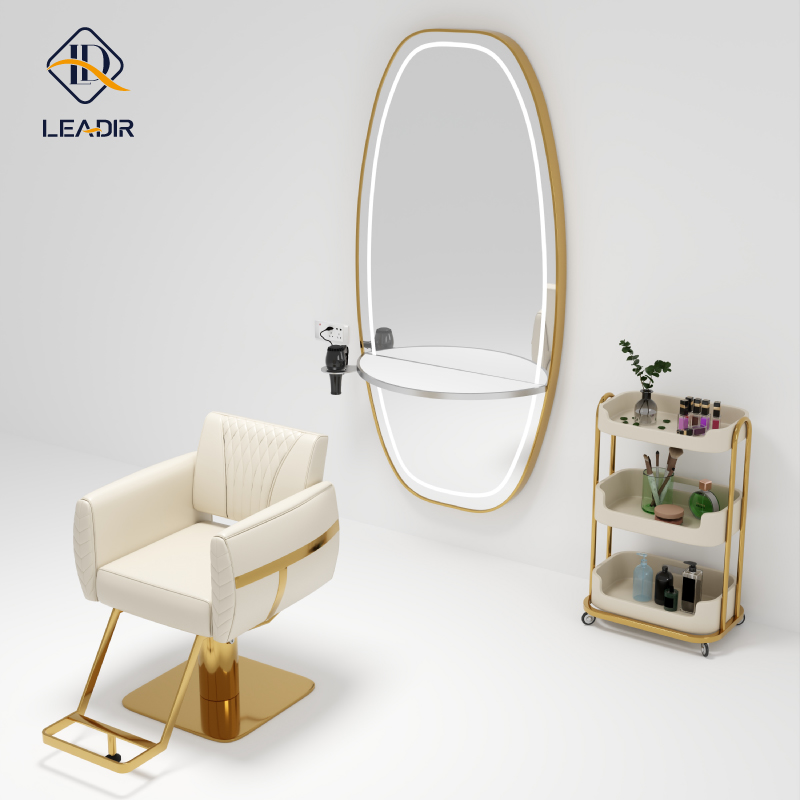 High End Gold Salon Barber Cha - Heavy Equipment De 评论和价格