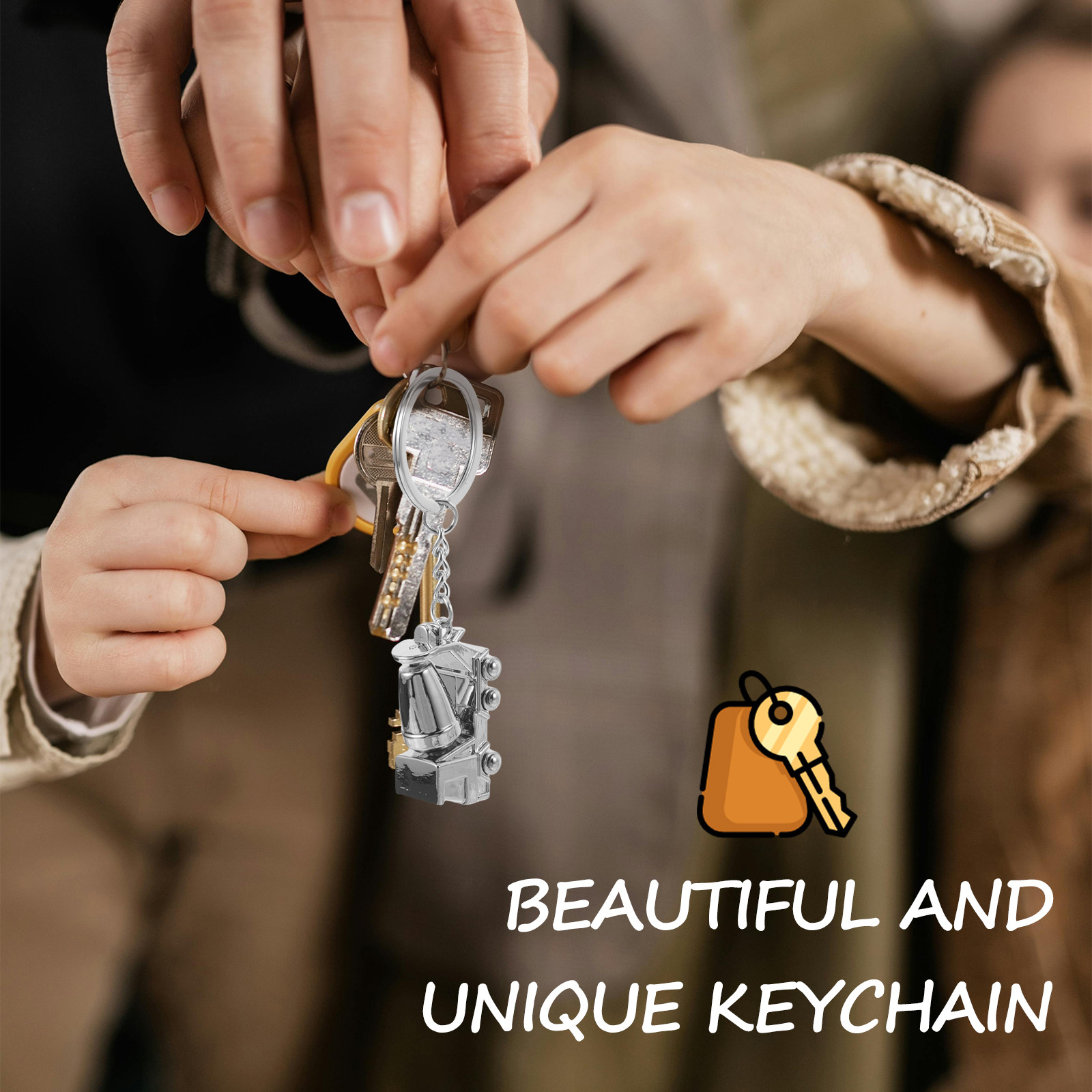 Alloy Mixer Truck Keychain Mix - Heavy Equipment Key Ring 评论和价格