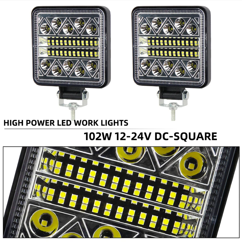 1pcs 102W Lightbar Spotlight O - Heavy Equipment Supplies 评论和价格