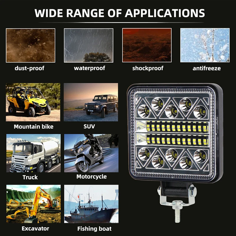 1pcs 102W Lightbar Spotlight O - Heavy Equipment Supplies 评论和价格