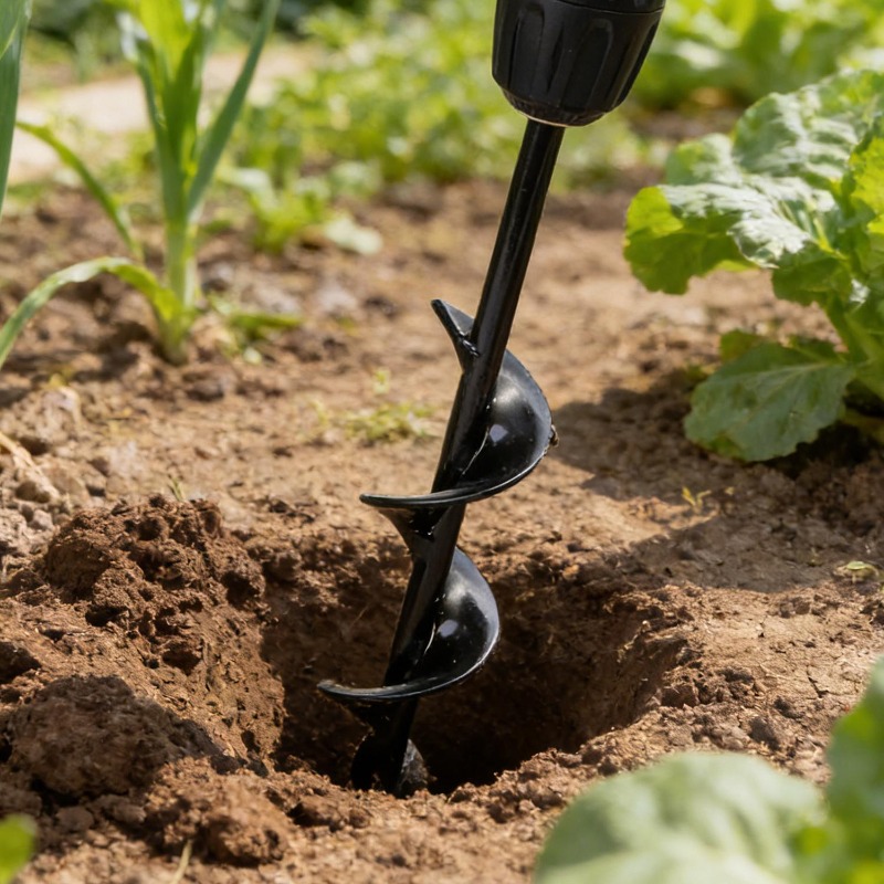 Garden Auger Spiral Drill Bit  - Post Hole Digger 评论和价格