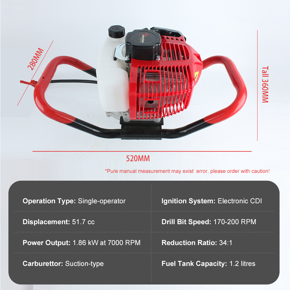 51.7cc High Power Post Hole Di - Post Hole Digger 评论和价格